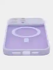 Светло-синий роскошный матовый противоударный чехол iPhone с Magsafe IPhone 15, 14, 13, 12, 11 Pro MAX, Plus