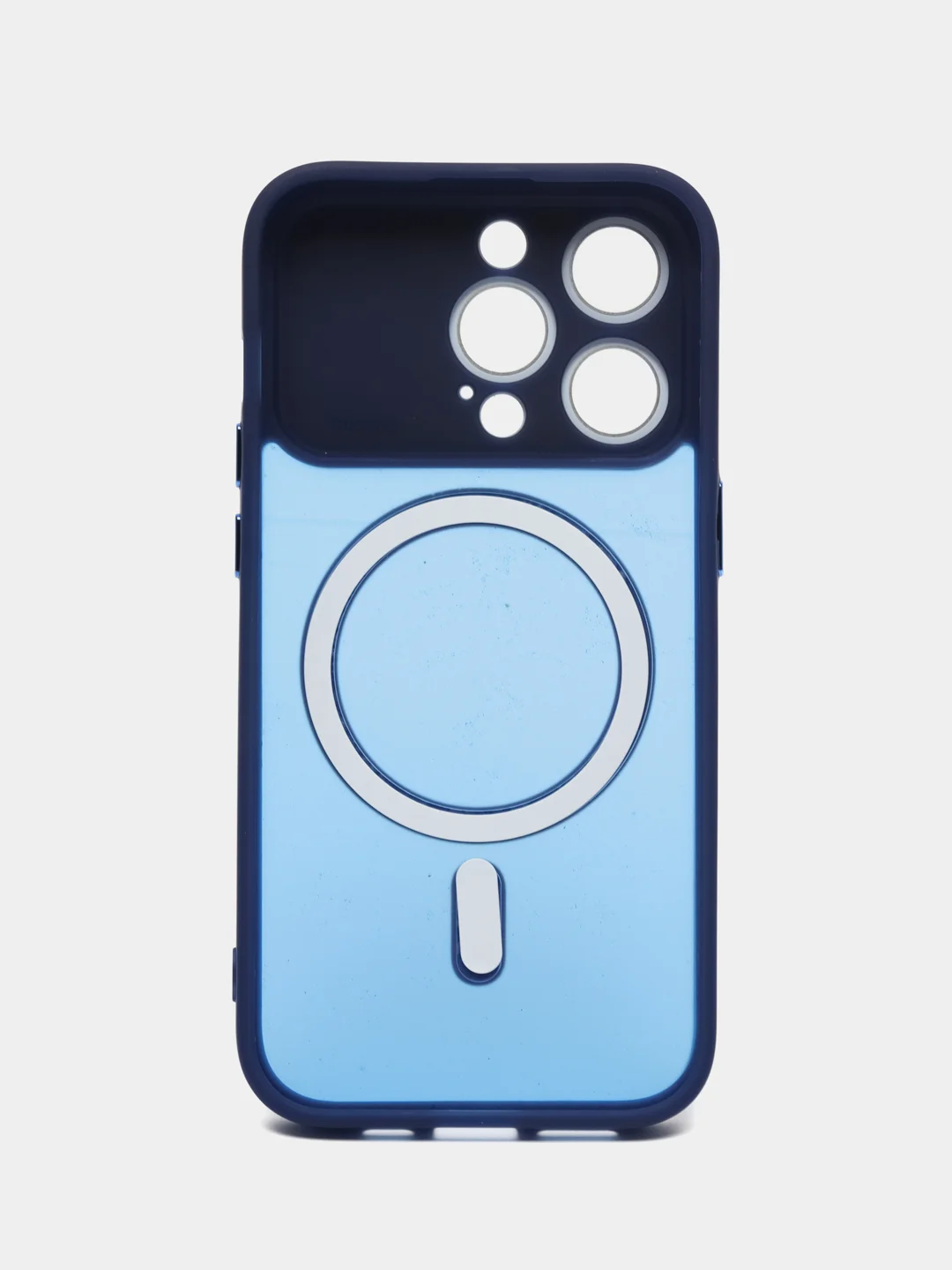 Темно-синий роскошный матовый противоударный чехол iPhone с Magsafe IPhone 15, 14, 13, 12, 11 Pro MAX, Plus