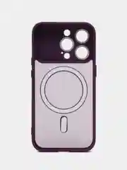 Фиолетовый роскошный матовый противоударный чехол iPhone с Magsafe IPhone 15, 14, 13, 12, 11 Pro MAX, Plus
