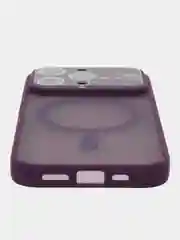 Фиолетовый роскошный матовый противоударный чехол iPhone с Magsafe IPhone 15, 14, 13, 12, 11 Pro MAX, Plus