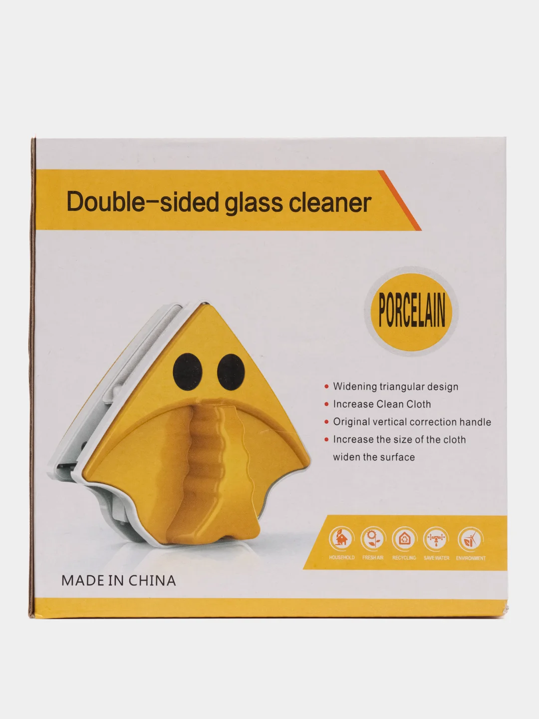 Магнитная щётка для мытья окон Double-side Glass Cleaner Porcelain