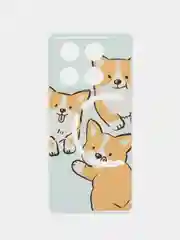 Светло-оранжевый чехол на Infinix GT 20 Pro / Инфиникс GT 20 Pro прозрачный, с рисунком, защита камеры