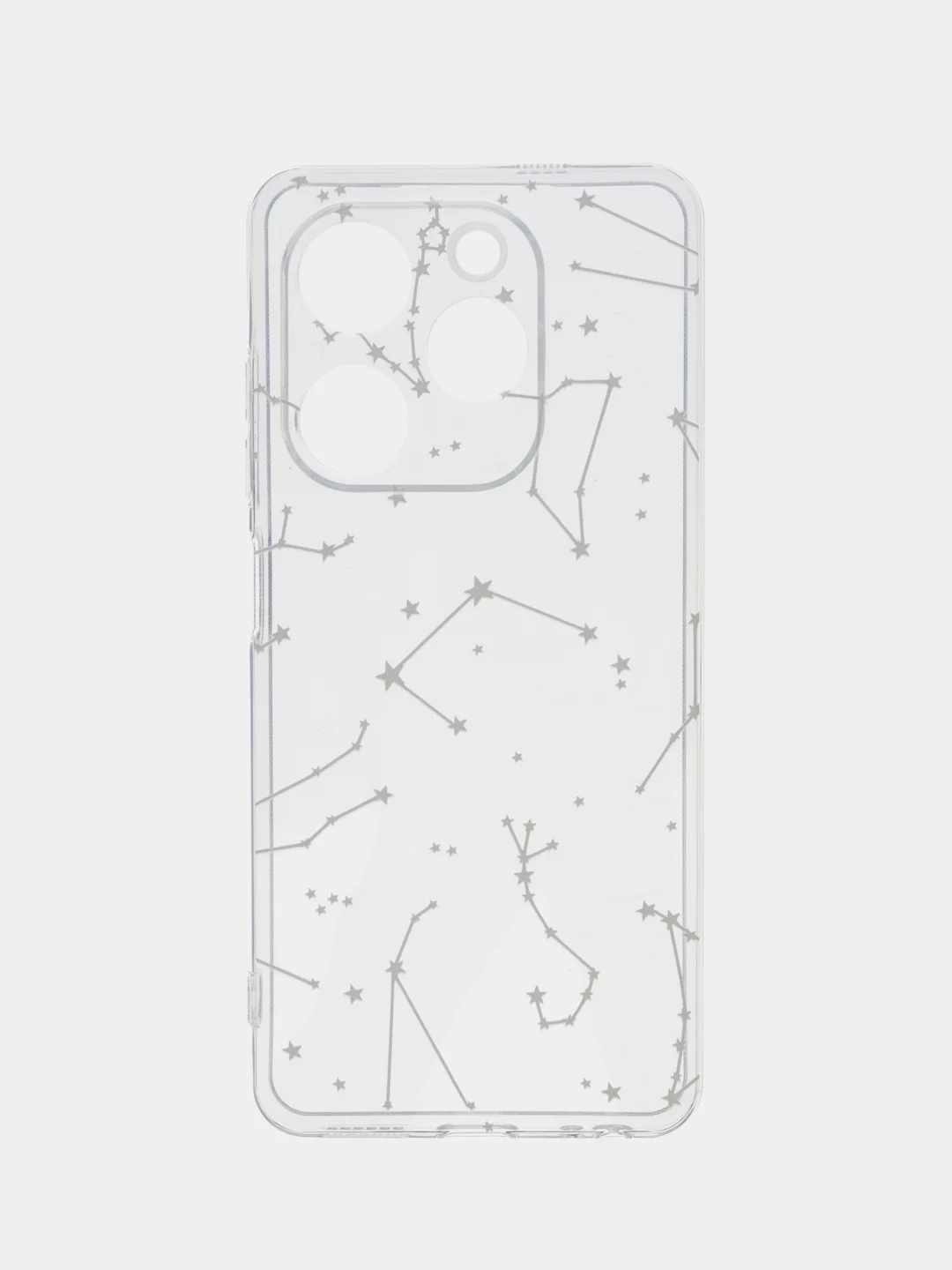 Белый силиконовый чехол на Tecno Spark Go 2024/20C / Текно Спарк Го 2024/20C с рисунком
