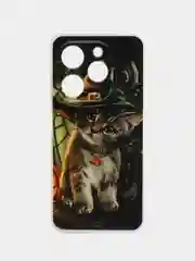 Медный силиконовый чехол на Tecno Spark Go 2024/20C / Текно Спарк Го 2024/20C с рисунком