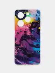 Пурпурный силиконовый чехол на Tecno Spark Go 2024/20C / Текно Спарк Го 2024/20C с рисунком