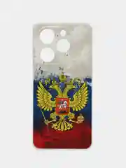 Синий силиконовый чехол на Tecno Spark Go 2024/20C / Текно Спарк Го 2024/20C с рисунком