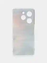 Фиолетовый силиконовый чехол на Tecno Spark Go 2024/20C / Текно Спарк Го 2024/20C с рисунком