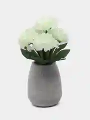 Белый искусственные цветы хризантема, гвоздика