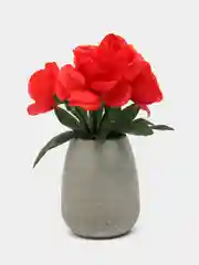 Красный искусственные цветы, букетик из роз, высота 20 см