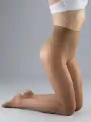 Карамельный kолготки женские с утяжкой ажурными трусиками Giulia Body 40 Den корректирующие