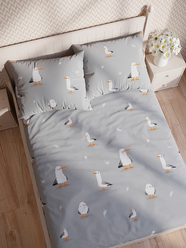 Простынь классическая Milky Garden "Seagull" сатин 150х215, 200х215, 240х215