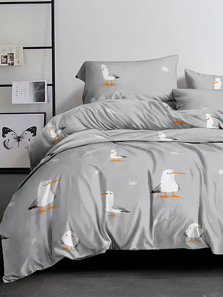Простынь классическая Milky Garden "Seagull" сатин 150х215, 200х215, 240х215