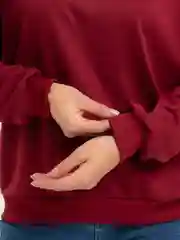 Бордовый свитшот