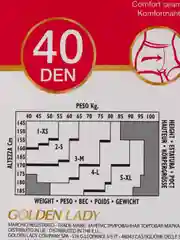 Черный колготки прозрачные эластичные 40 den Golden Lady VITA