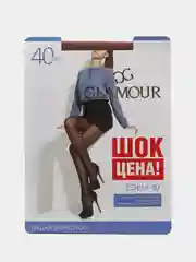 Бежевый колготки прозрачные эластичные 40 den Glamour Edem