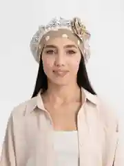 Светло-коричневый берет женский