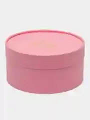 Розовый круглая коробка с крышкой