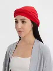 Красный бандан на голову женский