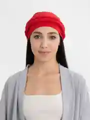 Красный бандан на голову женский