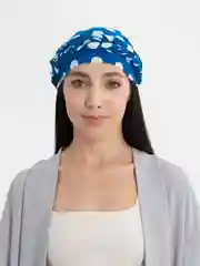 Синий бандан на голову женский