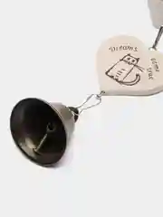 Бирюзовый колокольчик на дверь и в сад совушка