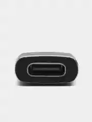 Черный usb адаптер HOCO UA6 USB на Type-C. Переходник USB to Type-c черный