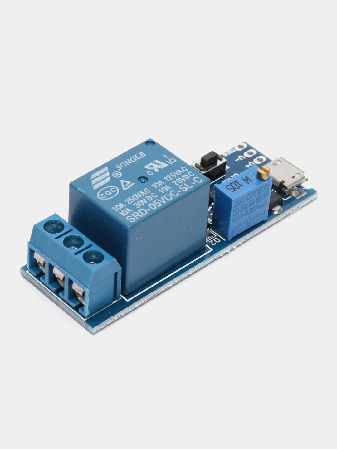 Таймер задержки, 1-24 сек, с реле, 220V