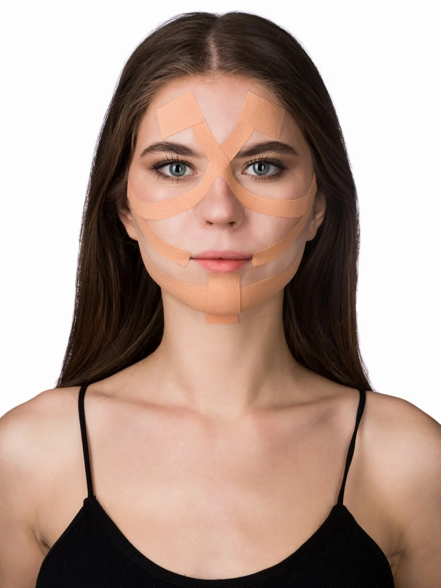 GLOW CARE Кинезиотейп косметический для лица, 1 шт.