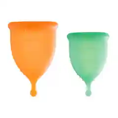GLOW CARE Менструальные чаши Soft c мешочком, размер S (18 мл) и M (25 мл), 2 шт.