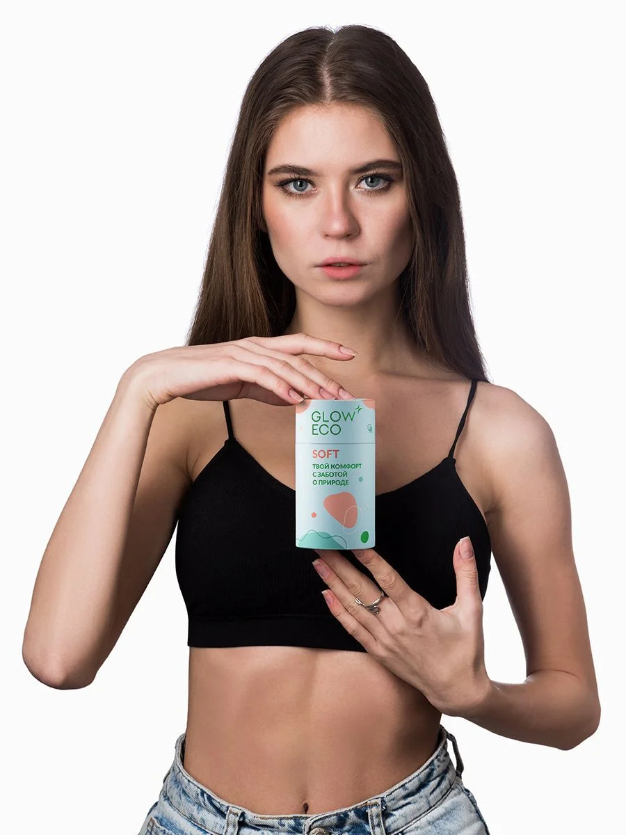 GLOW CARE Менструальные чаши Soft c мешочком, размер S (18 мл) и M (25 мл), 2 шт.