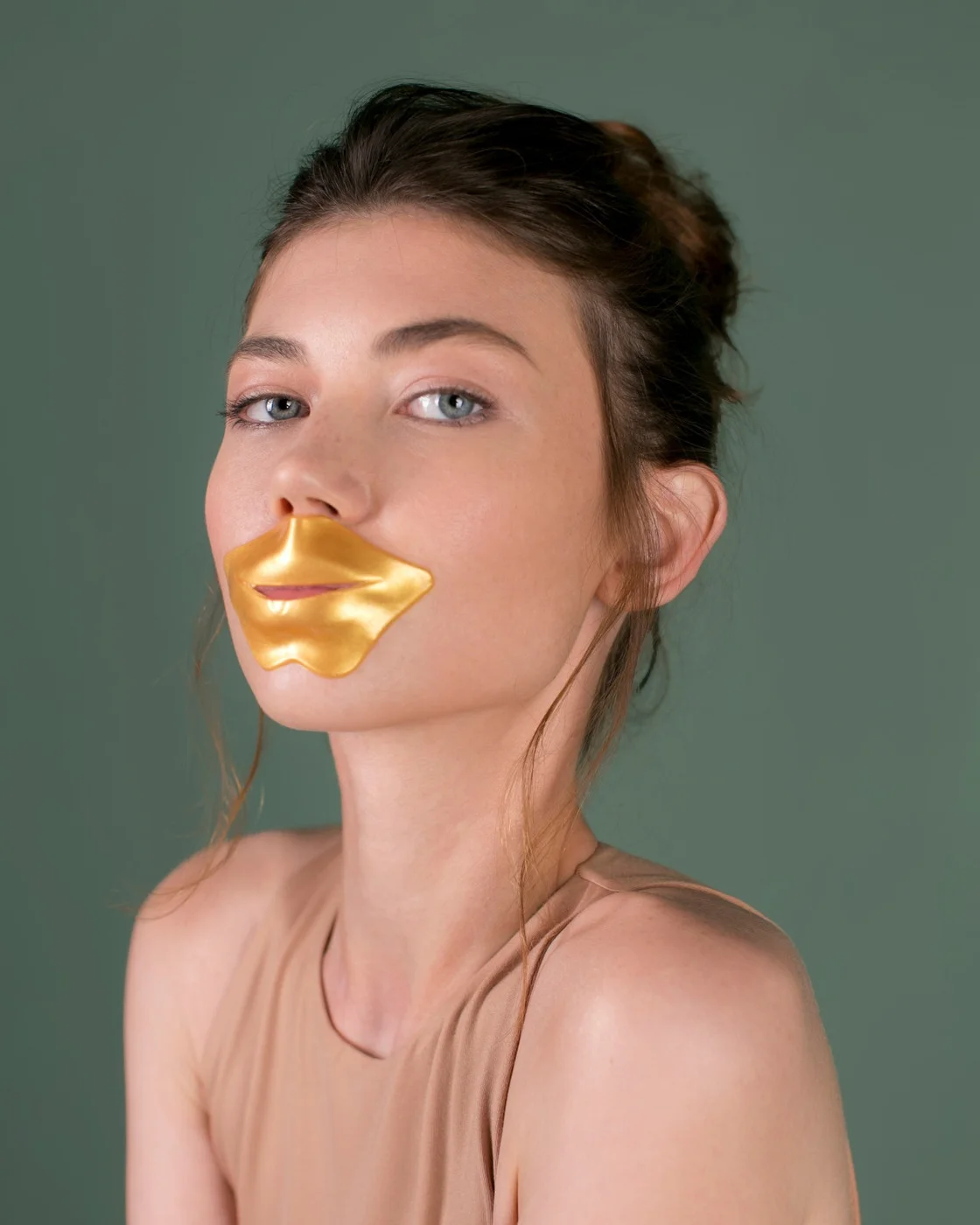 GLOW CARE Маска-патч гидрогелевая для губ с коллоидным золотом 24K GOLD, 10 шт.