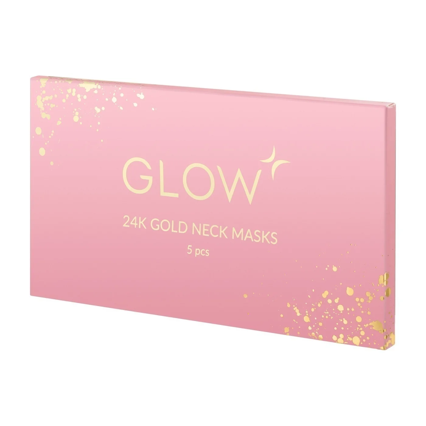 GLOW CARE Маска-патч гидрогелевая для шеи с коллоидным золотом 24K GOLD, 5 шт.