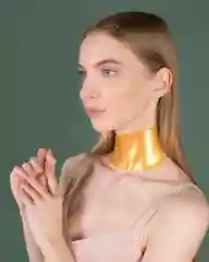 GLOW CARE Маска-патч гидрогелевая для шеи с коллоидным золотом 24K GOLD, 5 шт.