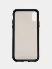 Черный чехол Apple iPhone X / Xs, Айфон Х / Хс пластиковый, матовый, с цветными кнопками