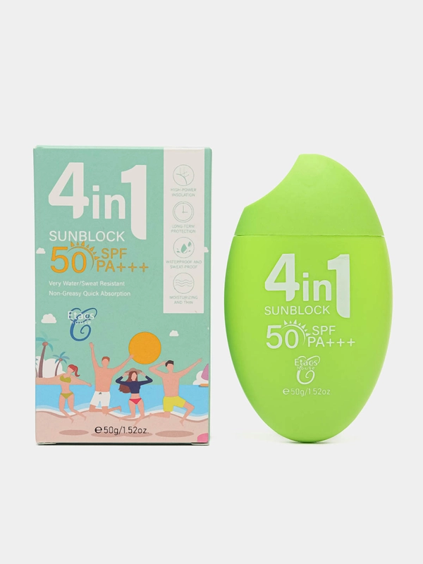 Солнцезащитный крем для лица и тела, увлажняющий, 50 SPF