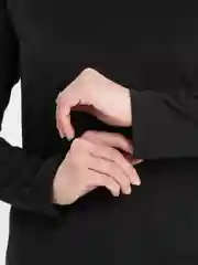 Черный лонгслив женский