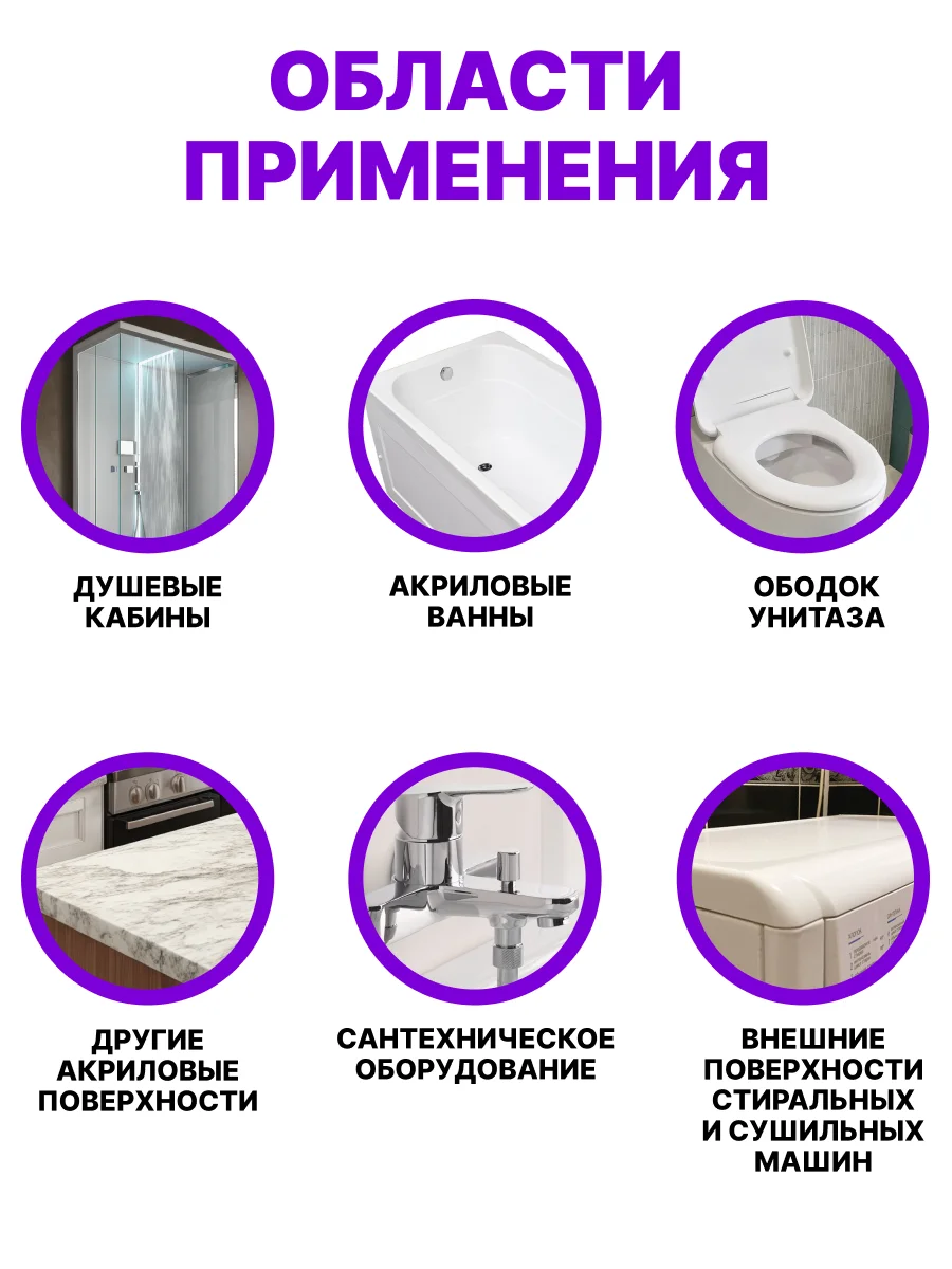 SPELL Чистящее средство для акриловых ванн и поверхностей, 600 мл