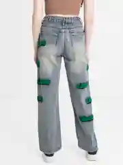 Синий джинсы женские