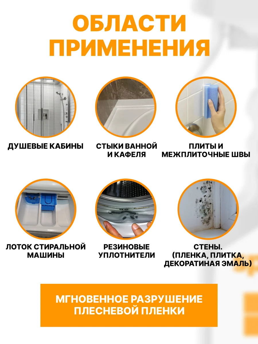 SPELL Средство чистящее для удаления плесени, 600 мл
