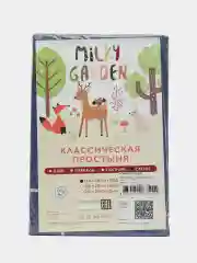 Простынь сатин Milky Garden "Котики" 150x215 см, 200x215 см, 240x215 см