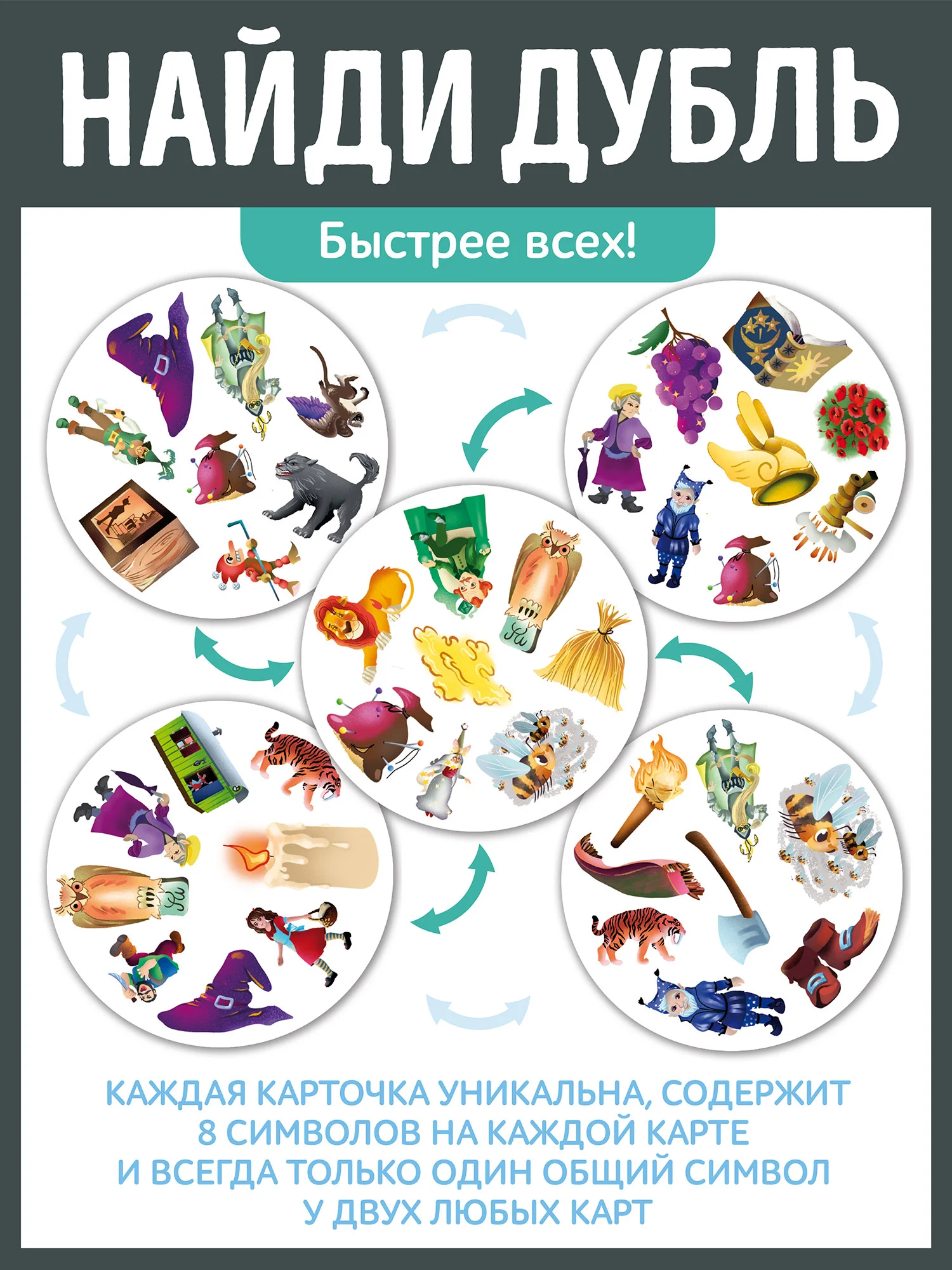 Настольная игра Нескучные игры "Дубль. Волшебник изумрудного города"