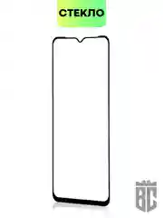 Прозрачный 1-2 шт стекло для Tecno Pop 6 Pro, Infinix Hot 20i/ 12i защитное BROSCORP с черной рамкой