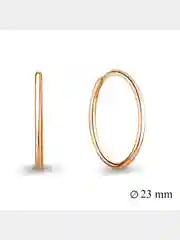 Серьги "Кольцами", из серебра 925 пробы, диаметром от 10-40 мм