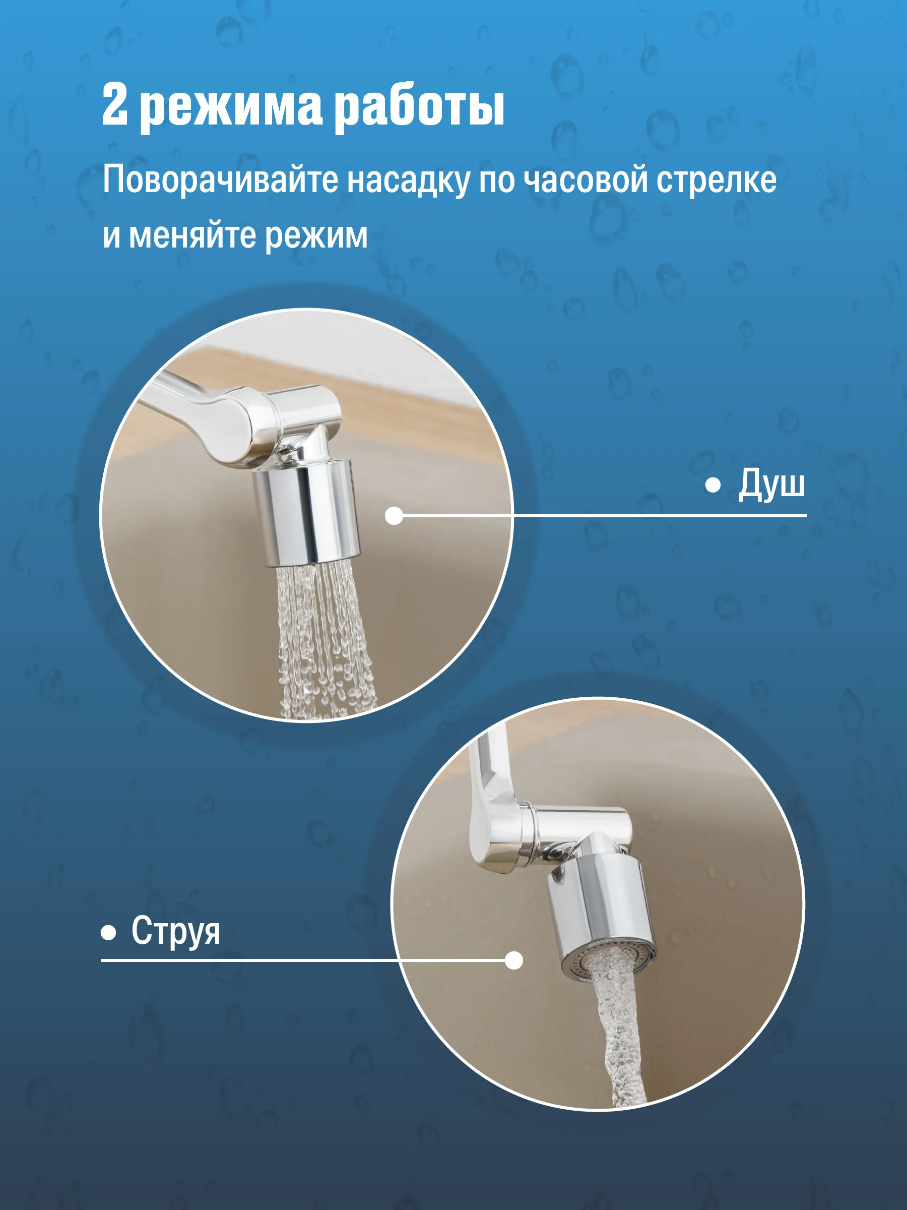 Серый насадка на кран водосберегающая Birdhouse, аэратор для смесителя