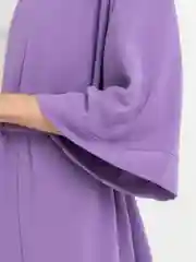 Фиолетовый костюм женский,брючный летний кимоно оверсайз
