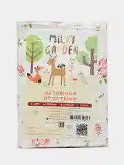 Простынь на резинке  Milky Garden "Розочки", сатин