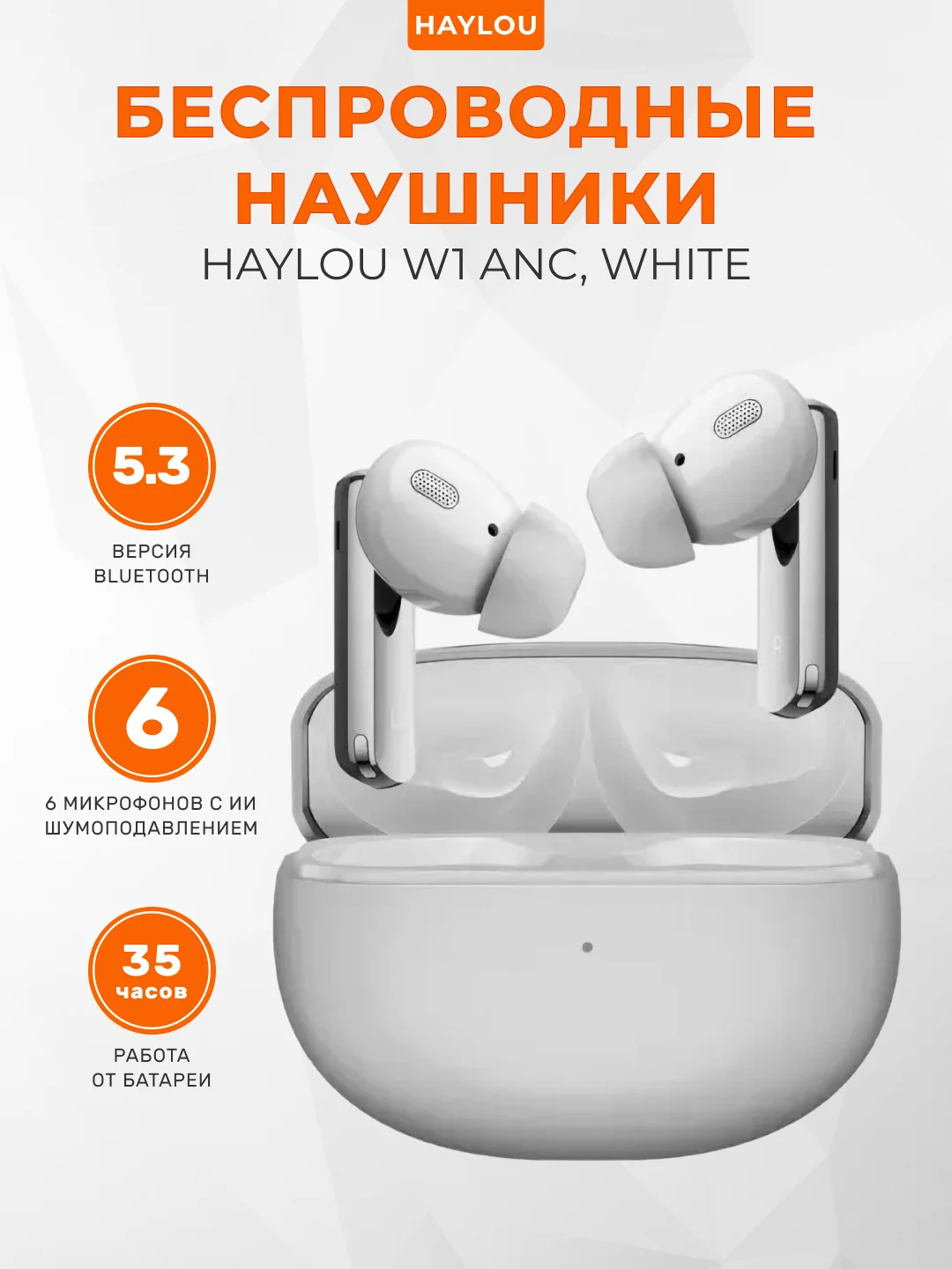 Беспроводные наушники Xiaomi Haylou W1 ANC