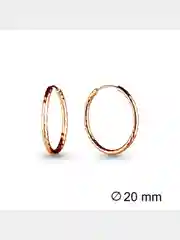 Серьги-конго из серебра с алмазной обработкой 925 пробы, диаметр 15- 50 мм