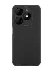 Черный чехол для Itel P55,  Itel P55 Plus силиконовый BROSCORP матовый с бортиком- защитой камер