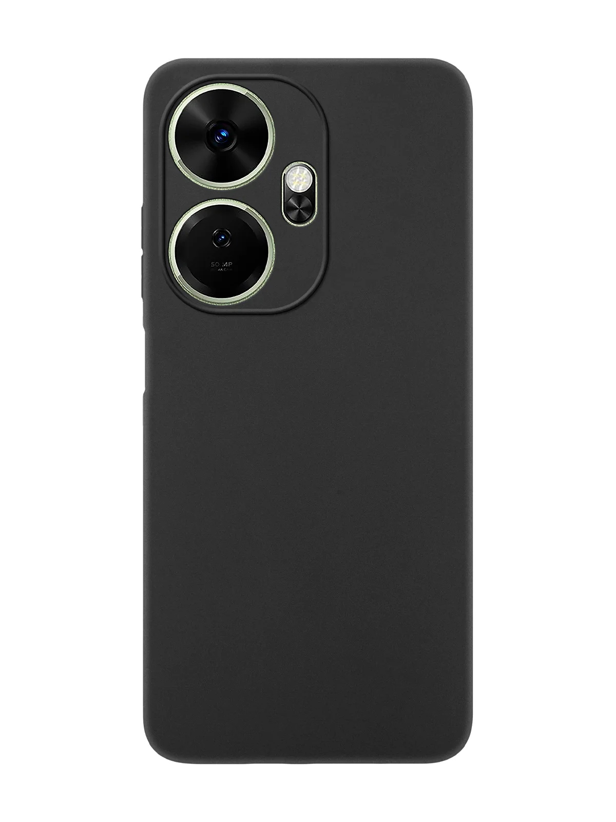 Черный чехол для Itel P55, Itel P55 Plus силиконовый BROSCORP матовый с бортиком- защитой камер
